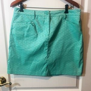 Nivo Seafoam Green and White Skort